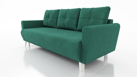 Schlafsofa MONE Farbauswahl 221CM Seasy Clean Stoff / Bonellfedern + Schaumstoff