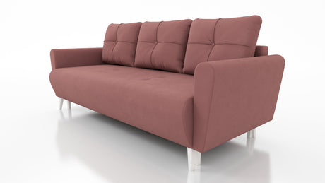 Schlafsofa MONE Farbauswahl 221CM Seasy Clean Stoff / Bonellfedern + Schaumstoff