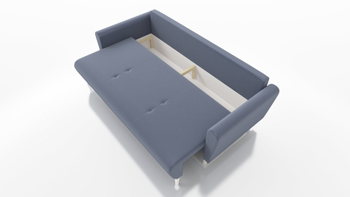 Slaapbank, keuze uit meerdere kleuren, 221 cm, Seasy Clean stof / Bonell veren + schuim
