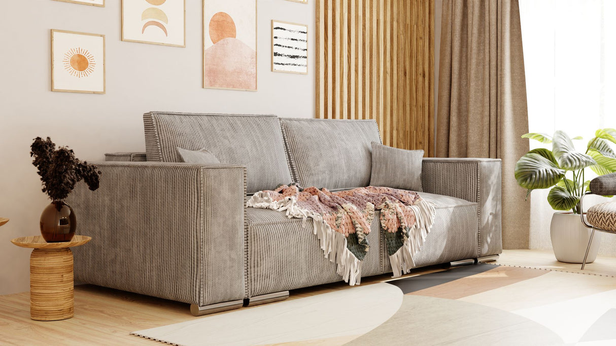 SOFA BETT FIORD POSO 03 250cm / FEDERN + SCHAUM