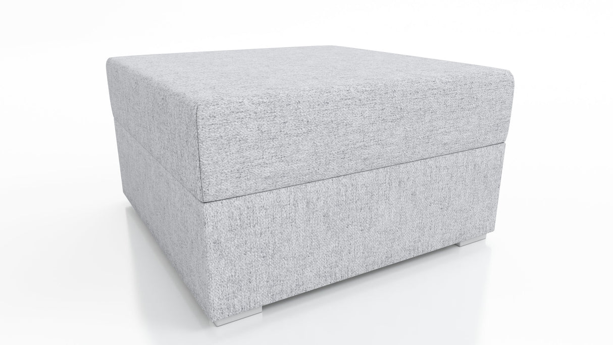 ECKSOFA BETT FINO 228CM + PASSENDER HOCKER / FEDERN + SCHAUMSTOFF