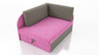 UNIVERSAL CORNER SOFA BED KUBUS CUBE GREY/PINK Children room