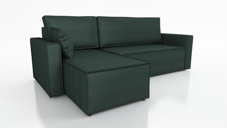ECKSOFA BETT ROBI 240CM / FEDERN + SCHAUM / FARBWAHL