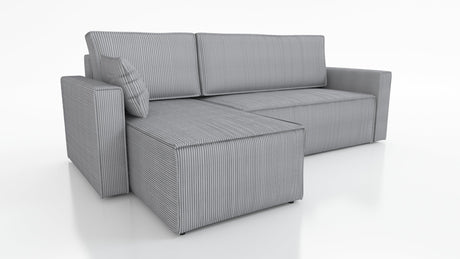 ECKSOFA BETT ROBI 240CM / FEDERN + SCHAUM / FARBWAHL