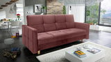 SOFA BETT COSMO 210cm / FEDERN + SCHAUM AUSWAHL DER FARBE LEICHT ZU REINIGENDER STOFF
