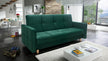 SOFA BETT COSMO 210cm / FEDERN + SCHAUM AUSWAHL DER FARBE LEICHT ZU REINIGENDER STOFF