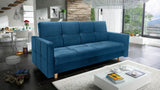 SOFA BETT COSMO 210cm / FEDERN + SCHAUM AUSWAHL DER FARBE LEICHT ZU REINIGENDER STOFF