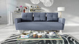 SOFA BETT MONE 221CM JASMINE 90 LEICHT ZU REINIGENDER STOFF / BONELLFEDERN + SCHAUM