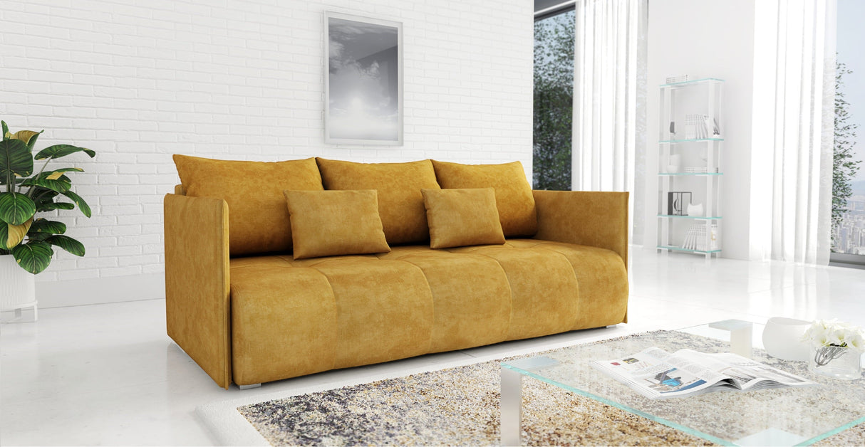 NIEUW! SLAAPBANK NESS 199CM VERING + SCHUIM / KLEURKEUZE