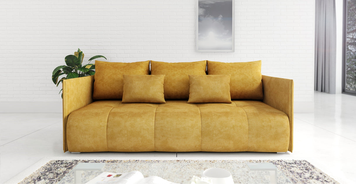 NIEUW! SLAAPBANK NESS 199CM VERING + SCHUIM / KLEURKEUZE