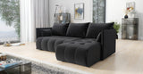 Sofa narożna z funkcją spania NESS 214CM / SPRĘŻYNY + PIANKA / WYBÓR KOLORU
