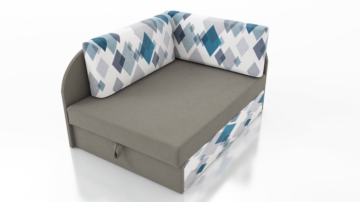 UNIVERSAL CORNER SOFA BED KUBUS CUBE GREY/DIAMONDS Children room