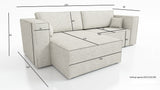 ECKSOFA BETT OTTO TILIA 255CM UNIVERSALE ECKE